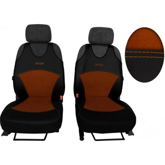 Autotričká Active Alcantara B hnedé (Koža-alcantara)