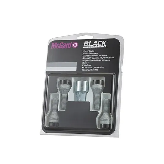Bezpečnostné šróby McGard M14x1,5x31mm 60° BLACK EDITION