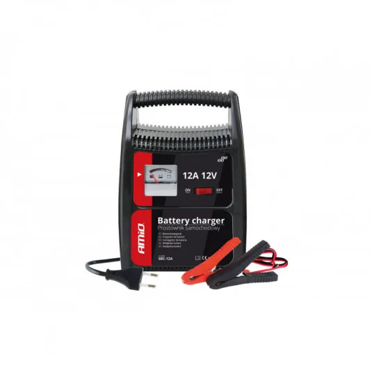 AMiO Nabíjačka auto/moto batérií 12V 12A (32-90Ah) SBC-12A