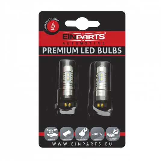 PW24W LED žiarovka (10 x SMD 2323) 6000k 12/24V