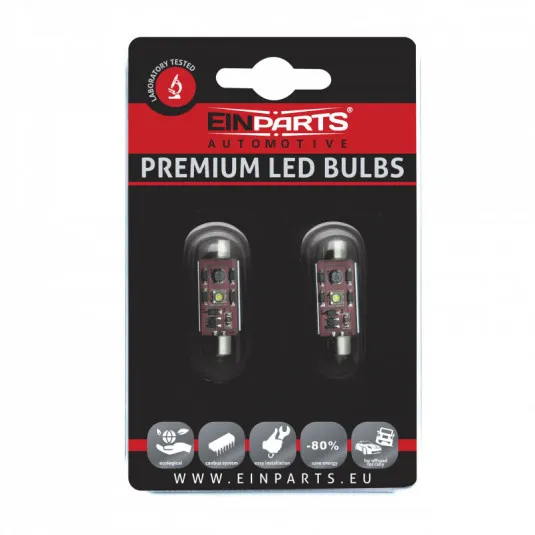 C10W LED žiarovka 3W (1 x cree xp-e) 39mm 6000k canbus