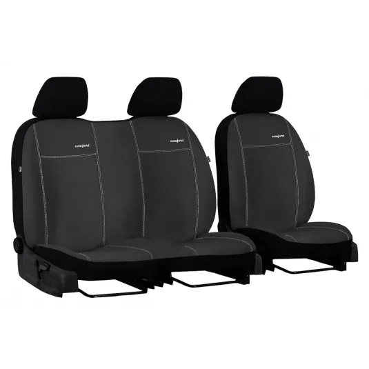 Poťahy pre CITROËN Spacetourer 2+1 (od 2017) Comfort (Alcantara) tmavo šedá (vyp)