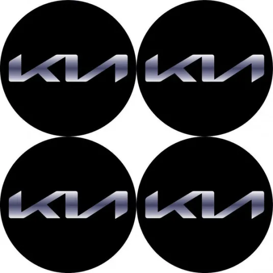 Samolepky 3D KIA nové logo 4ks