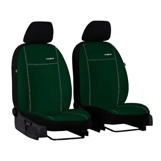 Poťahy pre OPEL CORSA E 1+1 (od 2014-2019) Comfort (Alcantara) zelené