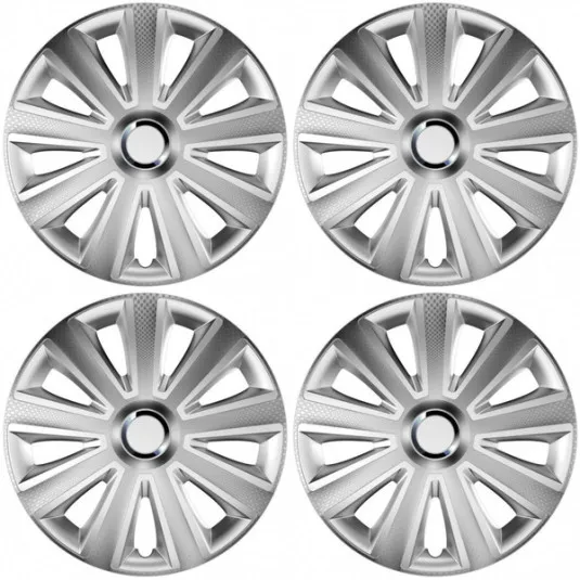 Puklice pre Škoda Aviator carbon RC 16 silver VERSACO