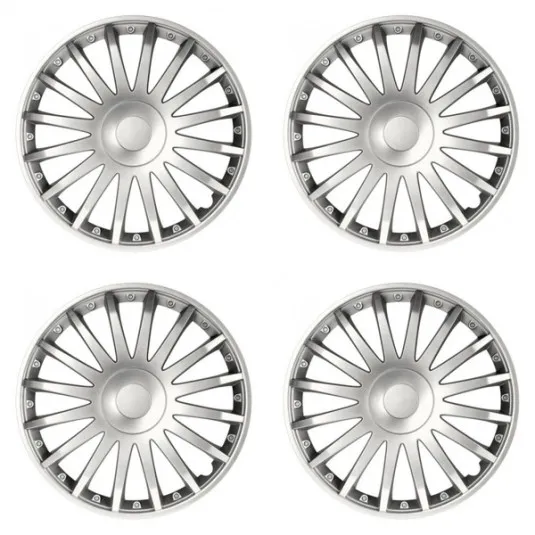 Puklice pre Škoda 16 CRYSTAL silver
