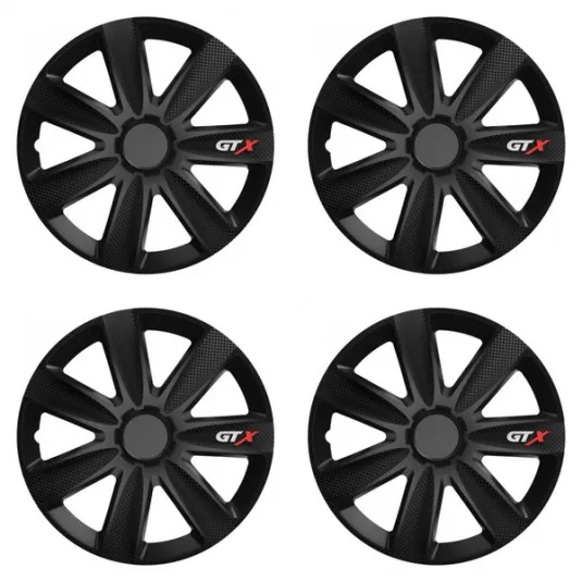 Puklice pre Škoda 16 GTX CARBON black