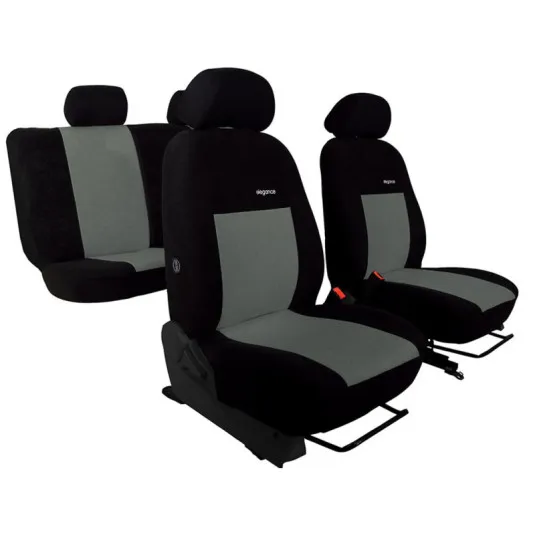 Poťahy pre SUBARU FORESTER III (2008-2012) Elegance (velour-velour) šedá (vyp)