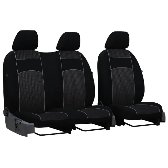Poťahy pre PEUGEOT PARTNER 2+1 II (2008 -2018) VIP-B3 (textil) 1.model (vyp)