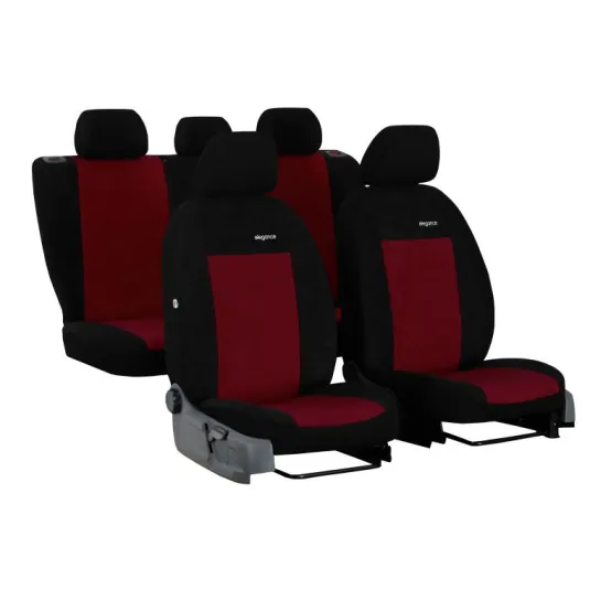 Poťahy pre PEUGEOT 207 SW (2006-2013) Elegance (velour-velour) bordová (vyp)