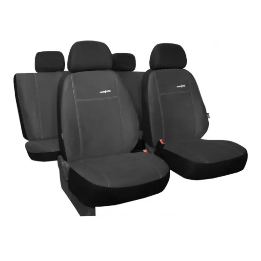 Poťahy pre JEEP Renegade fl (2018-2022) Comfort (Alcantara) tmavo sivá (vyp)