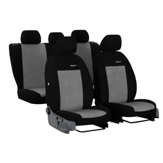 Poťahy pre Škoda Octavia IV (od 2020) Elegance (velour-velour) sivá (vyp)