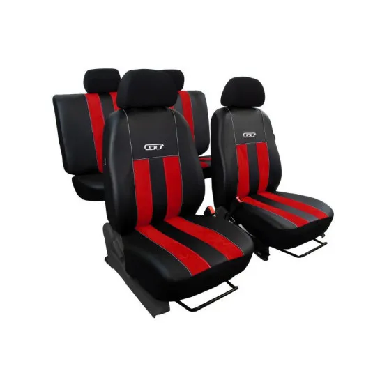 Autopoťahy ŠKODA OCTAVIA III (od 2013-2020) GT (Alcantara a eko koža) červená (vyp)