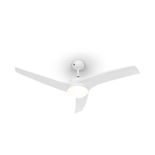 Klarstein Figo, stropný ventilátor, 52", 55 W, stropná lampa, 2 x 42 W, diaľkový ovládač, biely