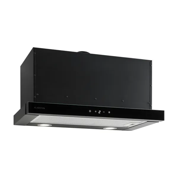 Klarstein Vinea, digestor, 60 cm, vstavaný, 560 m³/h, plochá konštrukcia, čierny