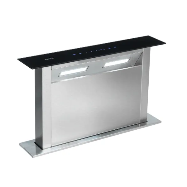 Klarstein Royal Flush Downdraft, digestor, 60 cm, výsuvný, 485 m³/h, nehrdzavejúca oceľ, čierny
