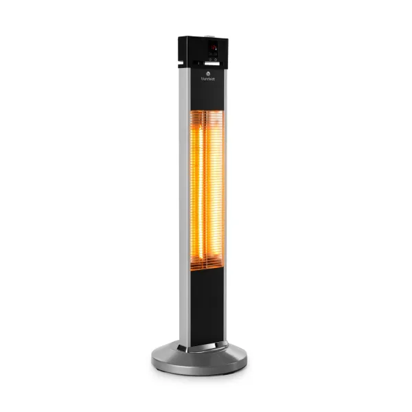 Blumfeldt Heat Guru, infračervený ohrievač, 2000 W, 3 stupne ohrevu, stojanový, diaľkové ovládanie, strieborný