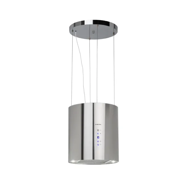 Klarstein Odsávač pár Barett v ostrovnom vyhotovení, Ø35 cm, recirkulačný režim, 522 m³/h, LED osvetlenie, filter s aktívnym uhlím