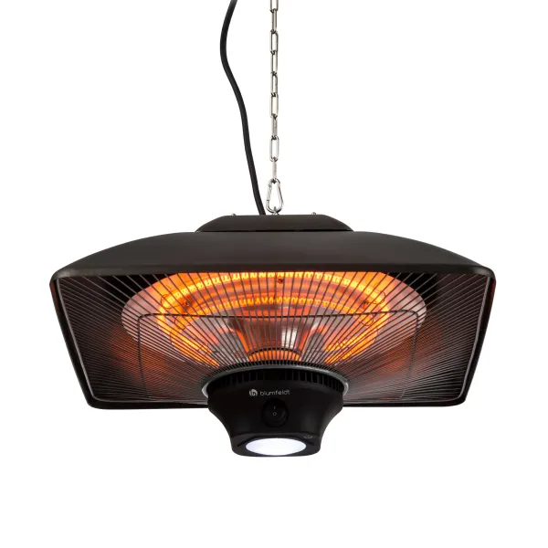 Blumfeldt Heat Square, infračervený ohrievač, 1000 / 2000 W, uhlíkové výhrevné teleso, IP24, LED