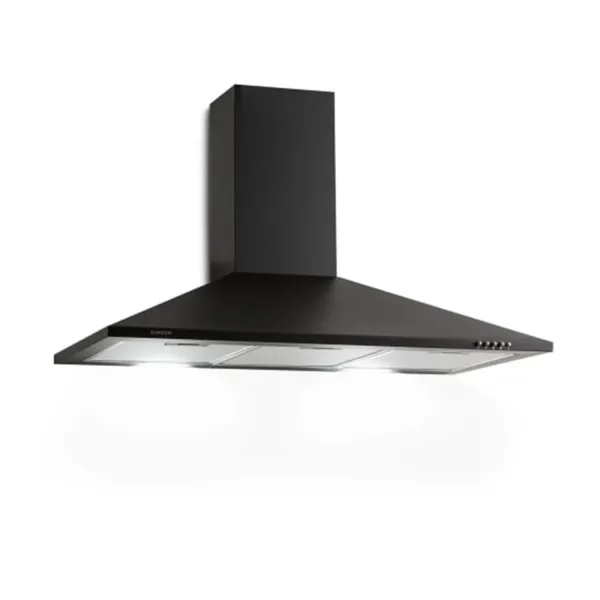 Klarstein Zugspitze 90, digestor, 90 cm, nástenný, 329 m³/h, LED, čierny
