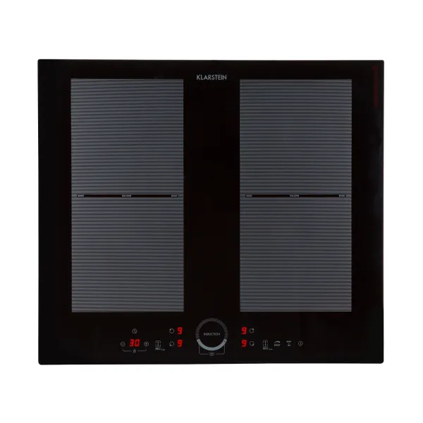 Klarstein Delicatessa 60, vstavaná indukčná varná doska, 7000 W, 4 zóny, sklokeramika, časovač