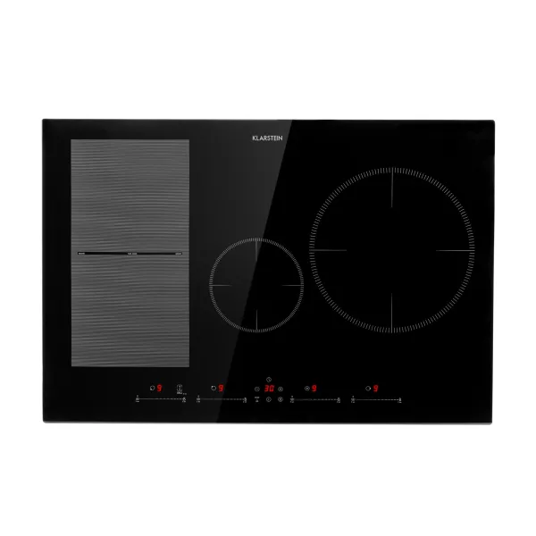 Klarstein Delicatessa 77 Hybrid, vstavaná indukčná varná doska, 7000 W, 4 zóny, čierna