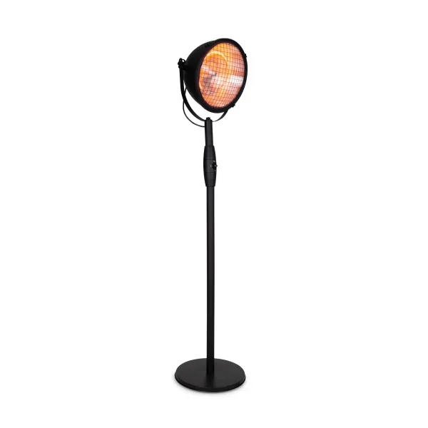 Blumfeldt Heatspot, terasový ohrievač, 900/1200/2100 W, IR ComfortHeat, čierny