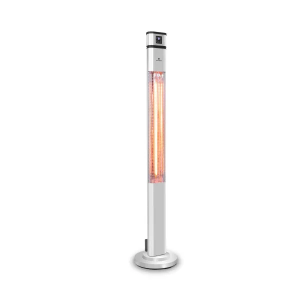 Blumfeldt Heat Guru, infračervený ohrievač, 2000 W, 3 stupne ohrevu, diaľkový ovládač, strieborný