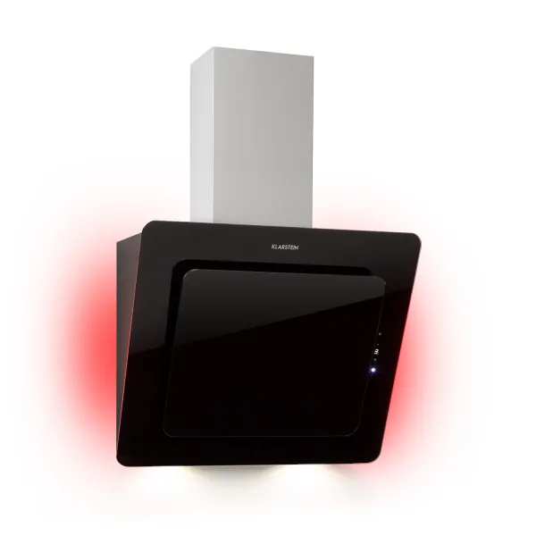 Klarstein Helena 60, digestor, 60 cm, nástanný, 594 m³/h, LED displej, čierny