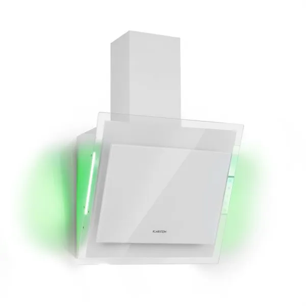 Klarstein Mirage 60, digestor, 60 cm, nástenný, 515 m³/h, A++, dotykový panel, biely