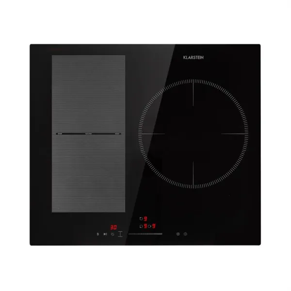 Klarstein Delicatessa 3 Flex, indukčná varná doska, 6600 W, 3 zóny, sklokeramika, čierna