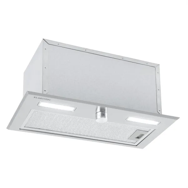 Klarstein Simplica, digestor, 52 cm, vstavaný, 440 m³/h, LED, nehrdzavejúca oceľ