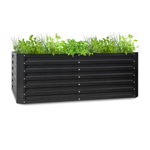 Blumfeldt High Grow Straight vyvýšený záhon 200x60x100 cm 1200 l oceľ