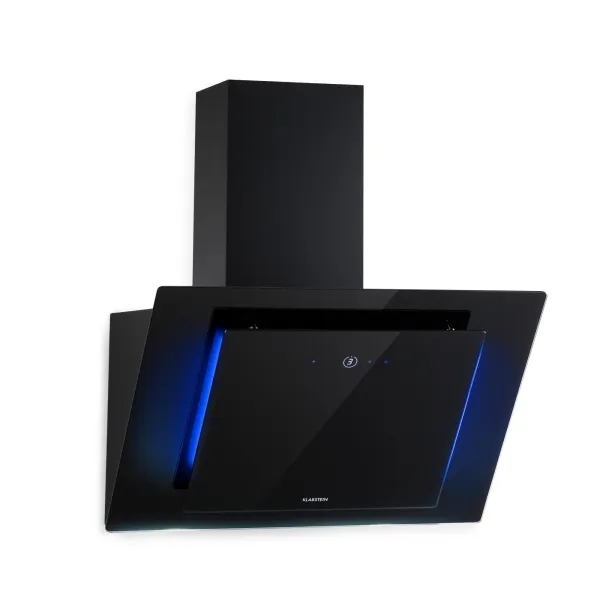 Klarstein Eleonora 60, digestor, 60 cm, nastenný, 456 m³/h, dotykový panel, LED, A++, čierny