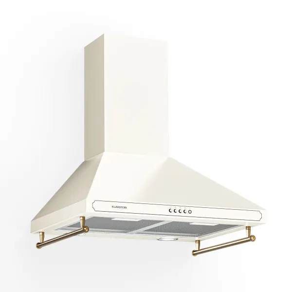 Klarstein Victoria, digestor, 60 cm, nástenný, 630 m³/h, LED, retro dizajn, čierny
