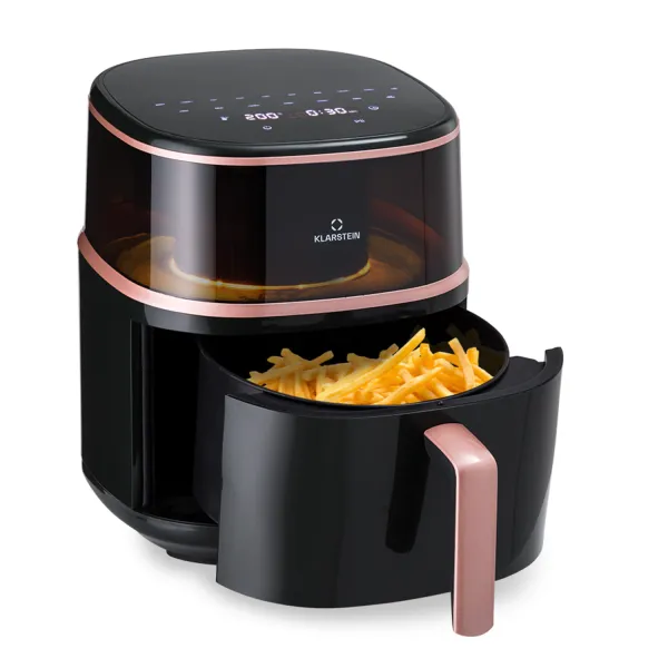 Klarstein Air Bloom, teplovzdušná fritéza, 1500 W, 7,5 l, 16 programov, s funkciou naparovania
