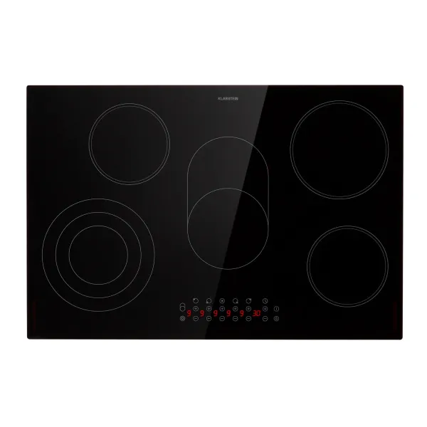 Klarstein Virtuosa Roast, vstavaná varná doska, 5 zón, 8500W, sklokeramika