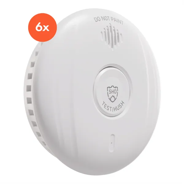 SHD by oneConcept, detektor dymu DOF Pro10, plastový, varovný signál: 85 dB, životnosť batérie 10 rokov