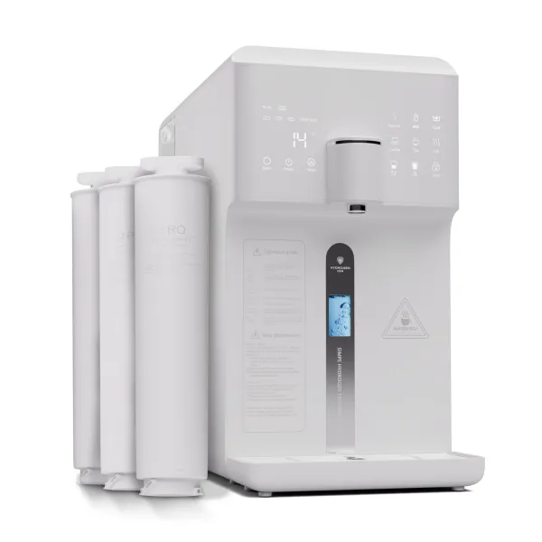 Klarstein AquaFina 6L, čistička vody, 5-stupňová filtrácia, objem 6 l, HD dotykový displej, 6 teplôt vody, biela