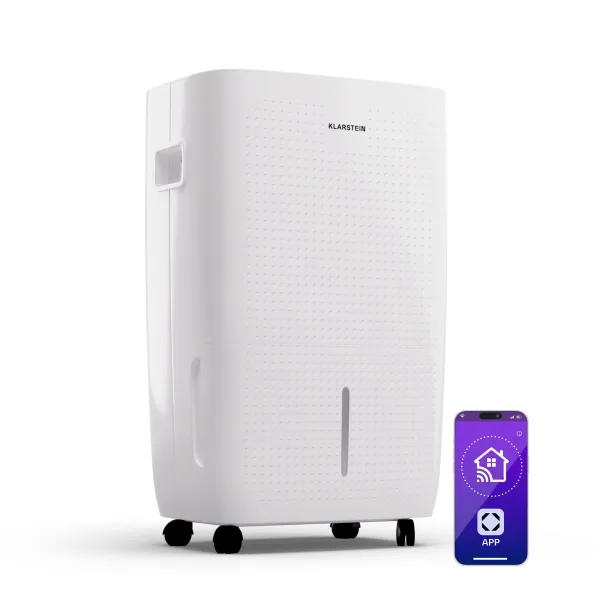 Klarstein DryFy Pro Connect Smart, Odvlhčovač vzduchu, WiFi, Kompresný, 60l/24h, 45-65m²