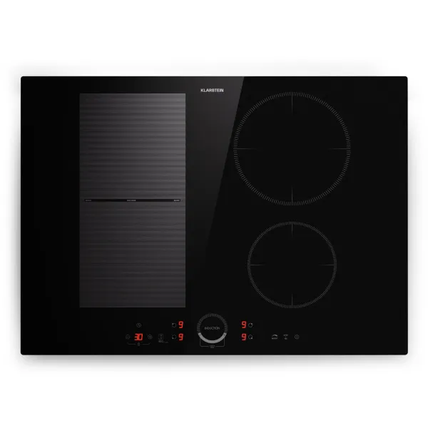 Klarstein Delicatessa 70 Hybrid, vstavaná indukčná varná doska, 4 zóny, 7000 W, sklokeramika