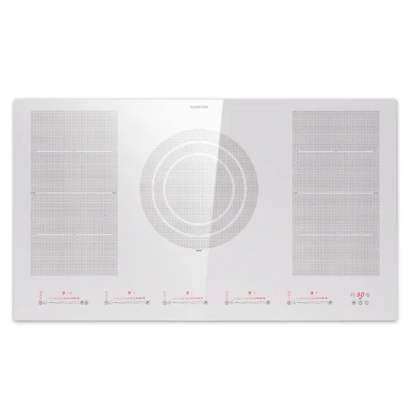 Klarstein Masterzone 90 Flex, indukčná varná doska, max. 12 600 W, vstavaná, 5 zón, 2 Flex zóny, technológia ThermoBoost, Smart Flex