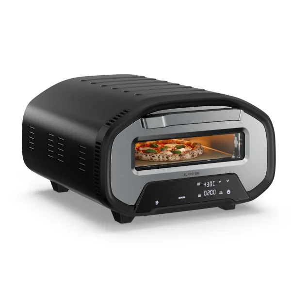 Klarstein PizzaForno elektrická pec na pizzu s výkonom 1 700 W, 7 programov + pamäťová funkcia, digitálny displej