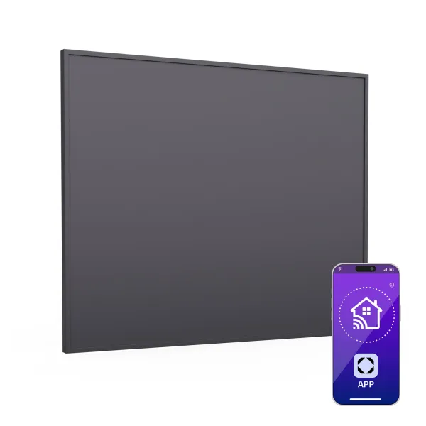 Klarstein Inteligentný infračervený ohrievač Wonderwall, 60x60cm, Aplikácia, 360W, Týždenný časovač, IP24