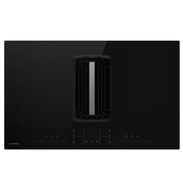 Klarstein AirJet FlexPro Down Air System | Indukčná varná doska + odsávač pár | Flexzóna | Booster