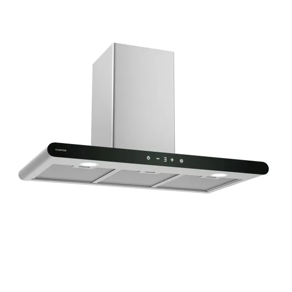 Klarstein CurveVent digestor, 676 m³/h, Dotykový, LED, 110 W, EEK A+
