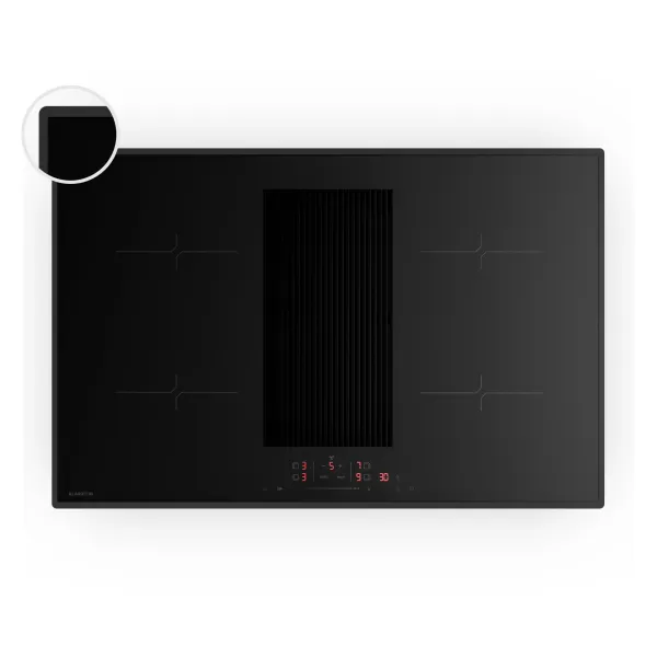 Klarstein Velaire indukčná varná doska s integrovaným digestorom Elegantná, minimalistická, výkonná 8400 W 80 cm