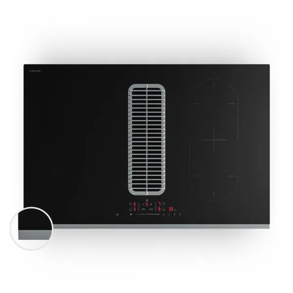 Klarstein Verosteel indukčná varná doska s integrovaným digestorom Elegantná, minimalistická, výkonná 8400 W 80 cm