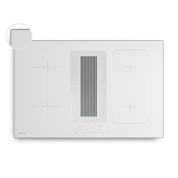 Klarstein Velaire indukčná varná doska s odsávačom pár | 4 varné zóny | 8400 W | 80 cm
