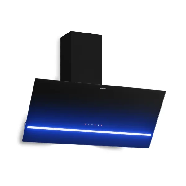 Klarstein Illuminosa komínová digestoř | odťahový a recirkulačný režim | minimalistická | 818 m³/h | 90 cm